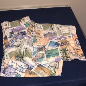 Royalty by Maluma Hawaii prt travel pants NWT size M